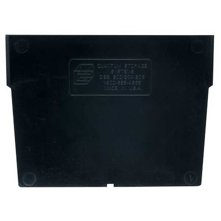 Plastic Divider, Black, 5 1/2 in L, 7 1/2 in H, 50 PK