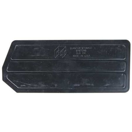 Plastic Divider, Black, 12 3/4 in L, 5 1/2 in H, 6 PK