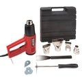 Heat Gun Kit, Corded Powered, 120V AC, Variable Temp. Setting, Pistol-Grip Handle
