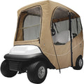 Golf Cart Enclosure, Roof, 2 Person, Light Khaki, Short