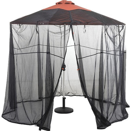 Rnd Umbrella Insect Canopy, Blk Universl