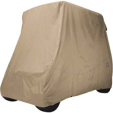 Golf Cart Cover, Short Roof, 2-person, Khaki