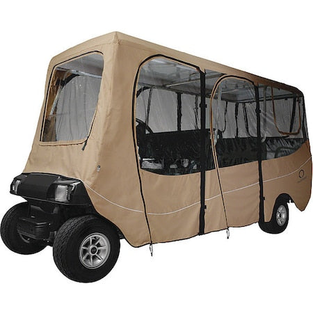 Golf Cart Enclosure Roof, 6 Person, Light Khaki, X-Long