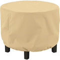 Terrazzo Round Ottoman Cover, Small, Sand, 26"x26"
