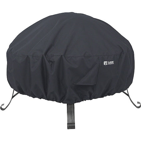 Coverage Round Fire Pit Cover, Small, Black Fll