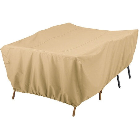Terrazzo Conversation Set Furniture Cover, Sand, 82"x62"