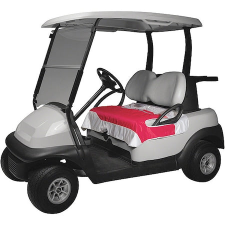 Golf Cart Seat Blanket, Pink/Silver