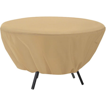 Terrazzo Round Table Cover, Sand, 52"x52"