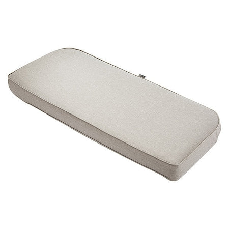 Montlake Bench/Settee, Contoured Back Cushion, Grey, 18"x41", Height: 3