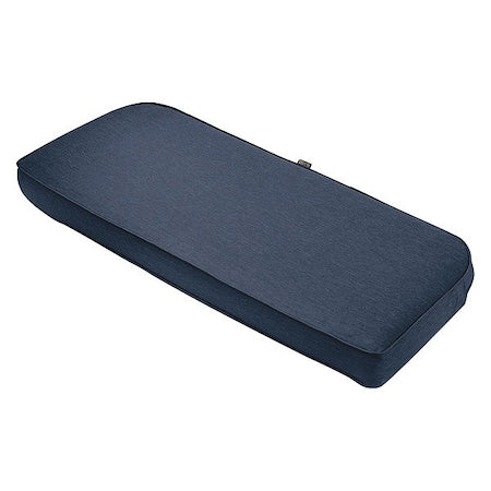 Montlake Bench/Settee Contoured Back Cushion, Heather Indigo, 18"x41"