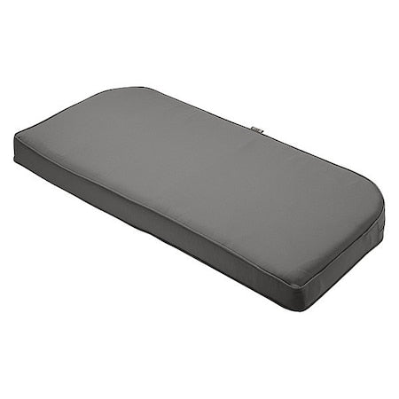 Montlake Bench/Settee Contoured Back Cushion, Light Charcoal, 18"x41"