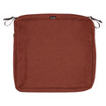 Montlake Rectangle Dining Seat Cushion Slipcover, Heather Henna, 19"x21"
