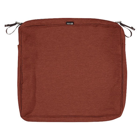 Montlake Rectangle Dining Seat Cushion Slipcover, Heather Henna, 19"x21"