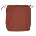 Montlake Square Dining Seat Cushion Slipcover, Heather Henna, 17"x17"