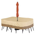 Large Rec/Oval Patio Table/Chair Cover, 108"L x 82"W x 23"H
