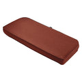 Montlake Bench/Settee Contoured Back Cushion, Heather Henna, 18"x41"