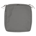 Montlake Square Dining Seat Slipcover, Light Charcoal, 17"x17"