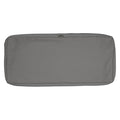 Montlake Bench/Settee Cushion Slipcover, Light Charcoal, 18"x48"
