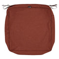 Montlake Square Lounge Seat Cushion Slipcover, Heather Henna, 25"x25"