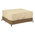 Rectangle Fire Pit Table Cover, Beige, 40"