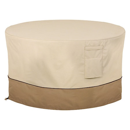 Fire Pit Cover, Cover, Table, Rnd Fire Pit, Beige, 42"