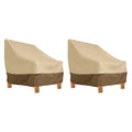Veranda Deep Seated Lounge Chair Cover, 42"x38", 2PK