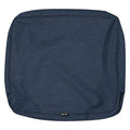 Montlake Lounge Back Cushion Slipcover, Heather Indigo, 19"x4"