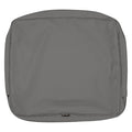 Montlake Lounge Back Cushion Slipcover, Light Charcoal, 25"x4"
