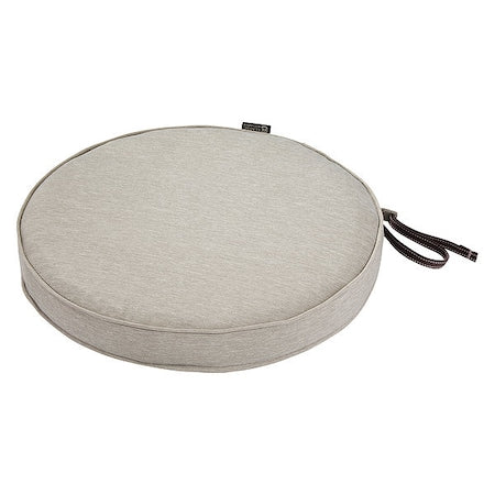 Round Dining Seat Cushion, Grey, 15" Dia