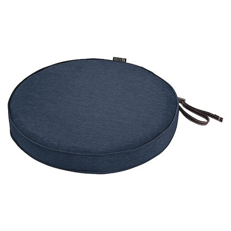 Round Dining Seat Cushion, Blue, 18" Dia