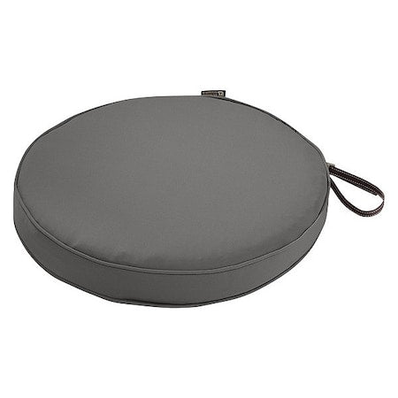 Round Dining Seat Cushion, Grey, 15" Dia