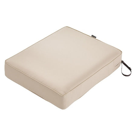 Rectangle Lounge Seat Cushion, Antique Beige, 23"