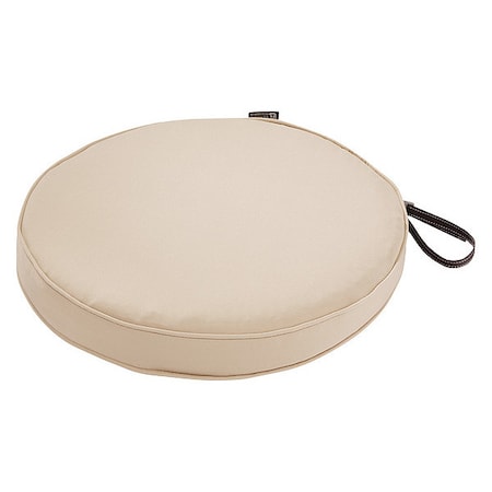 Round Dining Seat Cushion, Antique Beige, 15" Dia