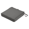 Square Dining Seat Cushion, Grey, 19"x19"x3"