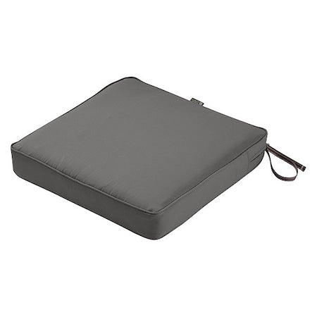Square Dining Seat Cushion, Grey, 17"x17"x3"