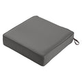 Square Lounge Seat Cushion, Grey, 25"x25"x5"