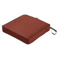 Square Dining Seat Cushion, Heather Henna, 19"x19"x3"