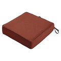 Square Lounge Seat Cushion, Heather Henna, 23"x23"x5"