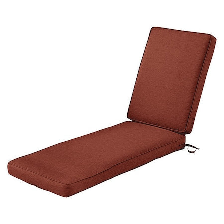 Chaise Lounge Cushion, Heather Henna, 72" x 21" x 3"
