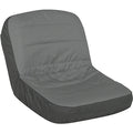 Tractor Seat Cover, Lg, Blck/Gry Deluxe