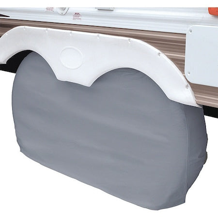 Dual Axle Wheel RV Cover, 30"-33"D, Grey