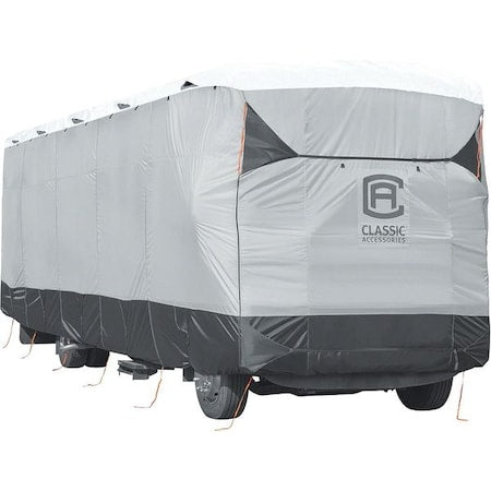 Class A RV Cover, 40 ft-42 ft, Black/Grey/White
