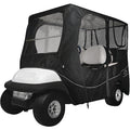 Golf Cart Enclosure, Long Roof, 4 Person, Black