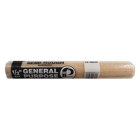 18" Paint Roller Cover, 1/2" Nap, Polyester