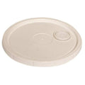 Plastic Pail Lid, White, For 34A231, 34A232