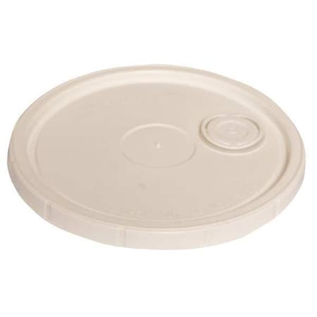 Plastic Pail Lid, White, For 34A231, 34A232
