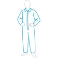 Disposable Coverallss, Collared Coverall, 3XL, Microporous Film Over Spunbonded Polypropylene