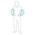 Chemical Resistant Sleeves, 18 in Length, Serged Seam, White, 500 PK