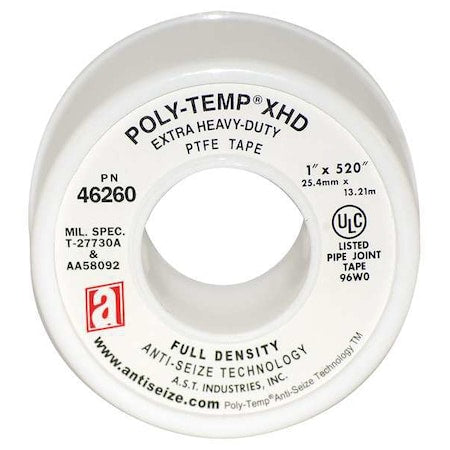 Thread Sealant Tape, 1 In. W, 520 in.L