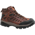 Men's Hiker Boot, 7 1/2 W, Steel Toe, 6 in H, Brown, N9546